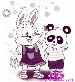 熊猫和兔子