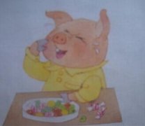 糖糖猪:喜欢吃糖的小猪